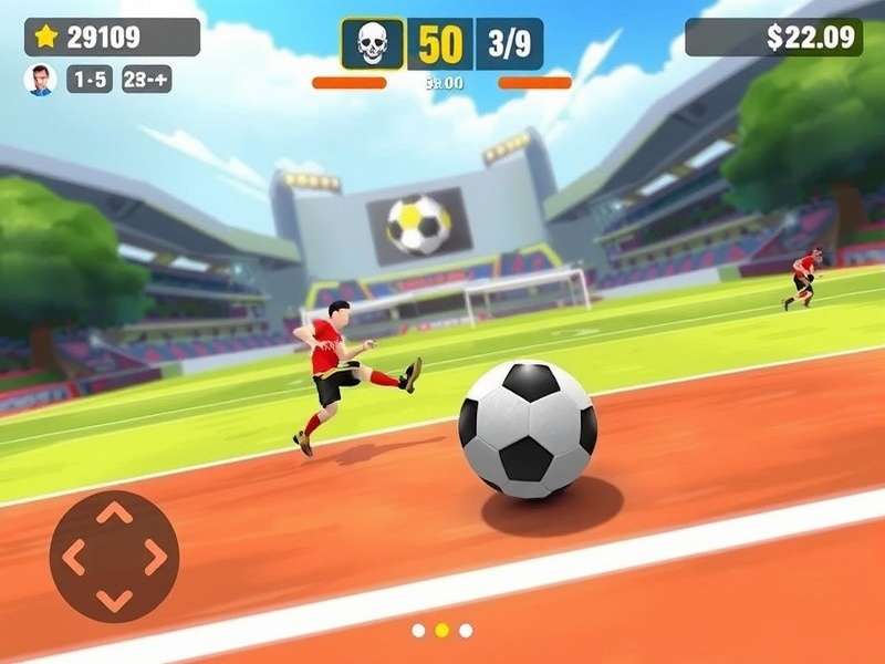 Goa Goal Sprint gameplay screenshot showing football action